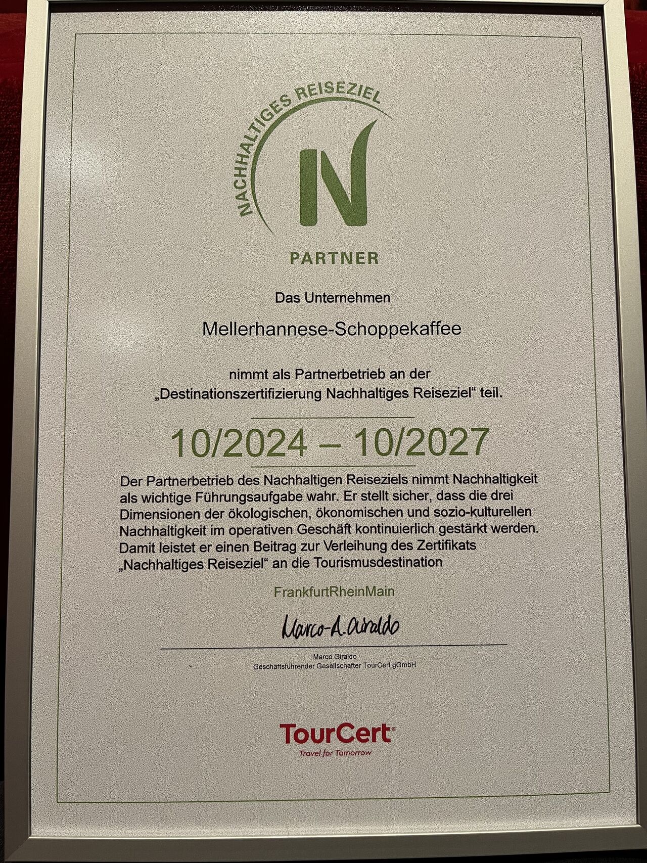 TourCert Partnerbetrieb