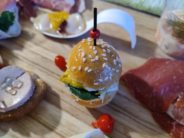 Burger au poulet curry 