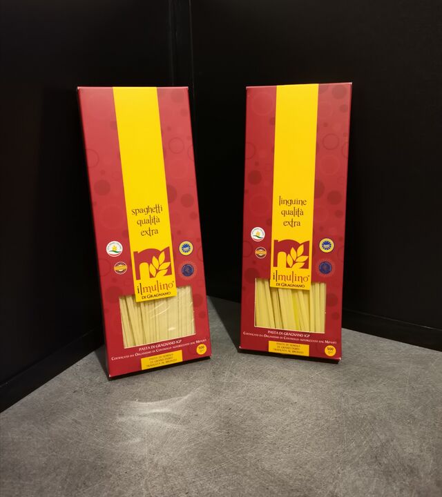 Pâtes Di Gragnano IGP, Spaghetti et Linguine 500g=6.90€ 