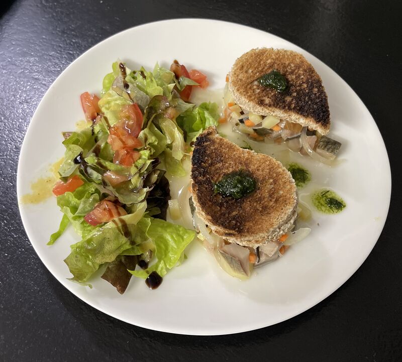 Kippers marinés en Escabeche