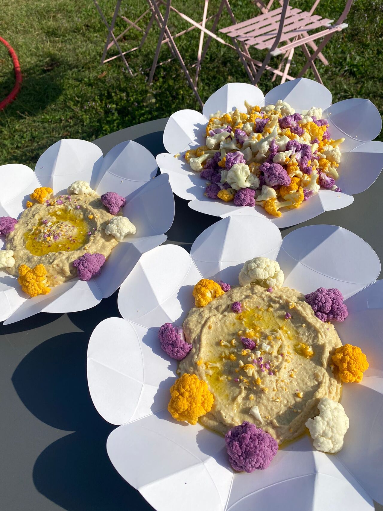 Houmous & panache de choux fleurs 