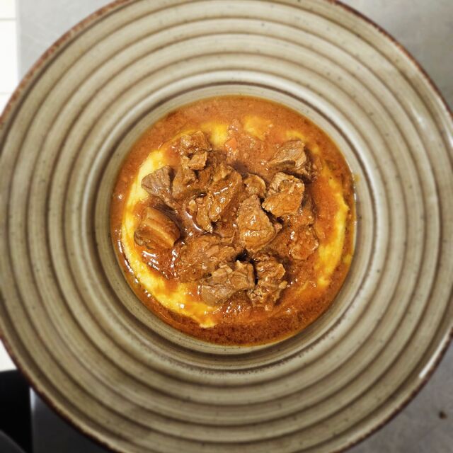 SALMI DI CINGHIALE CON POLENTA