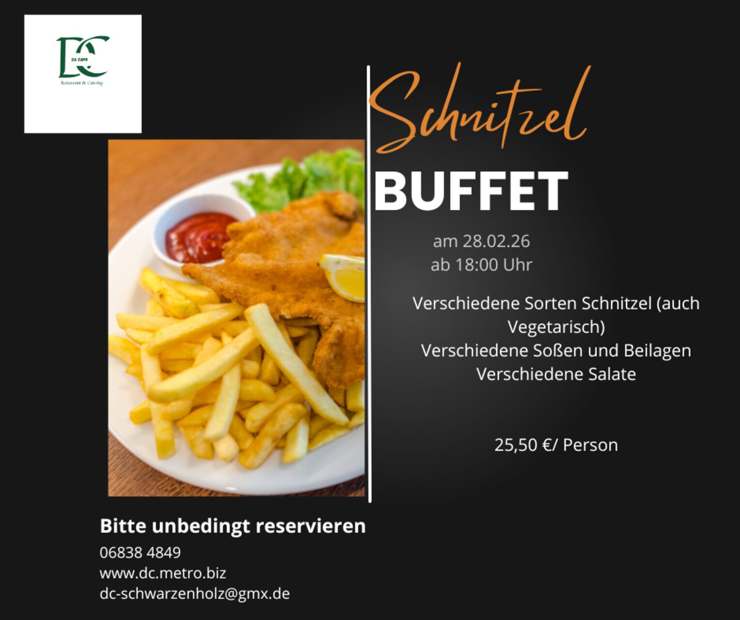 Schnitzelbuffet