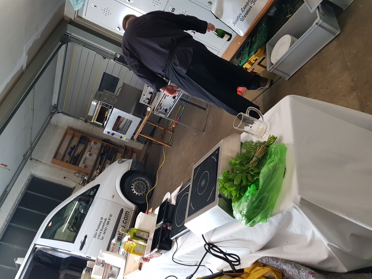 Abbau des Equipment beim Kunden