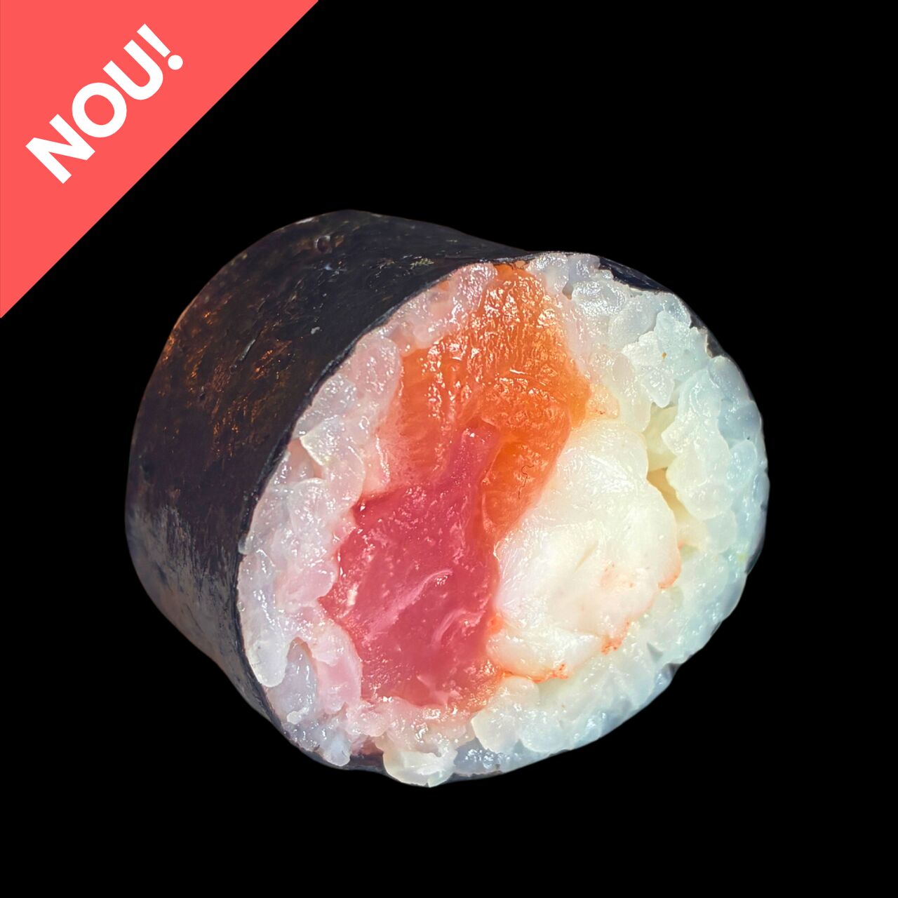 Shrimp & Tuna & Salmon Futomaki