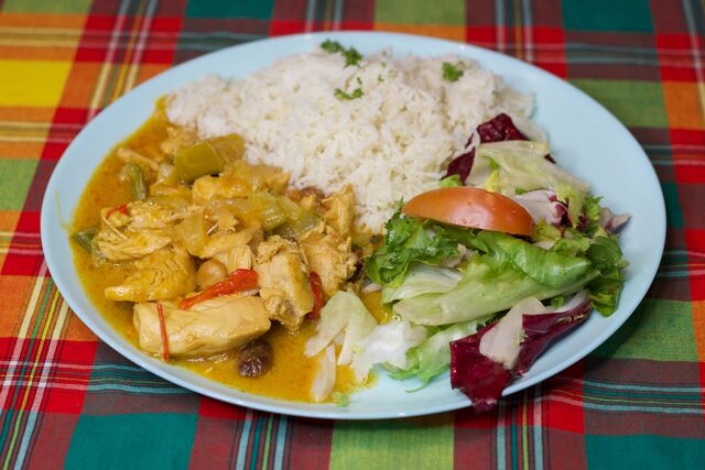 Curry de Poulet aigre doux 