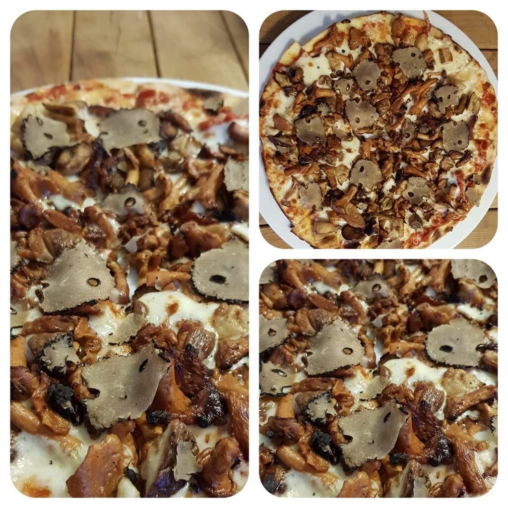 Tufle, kurki- pizza idealna !