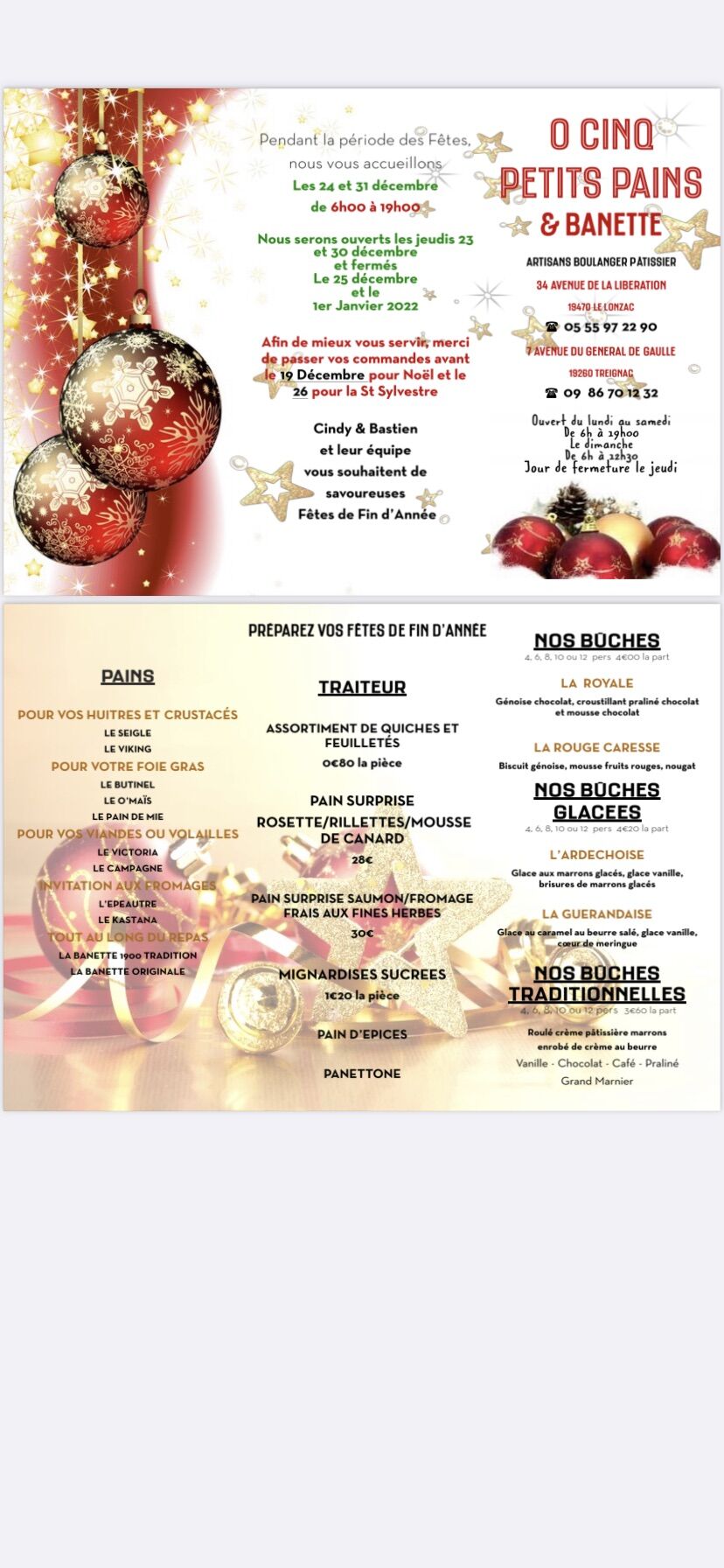 Pensez a commander au plus tôt pour les fêtes de fin d'année.
