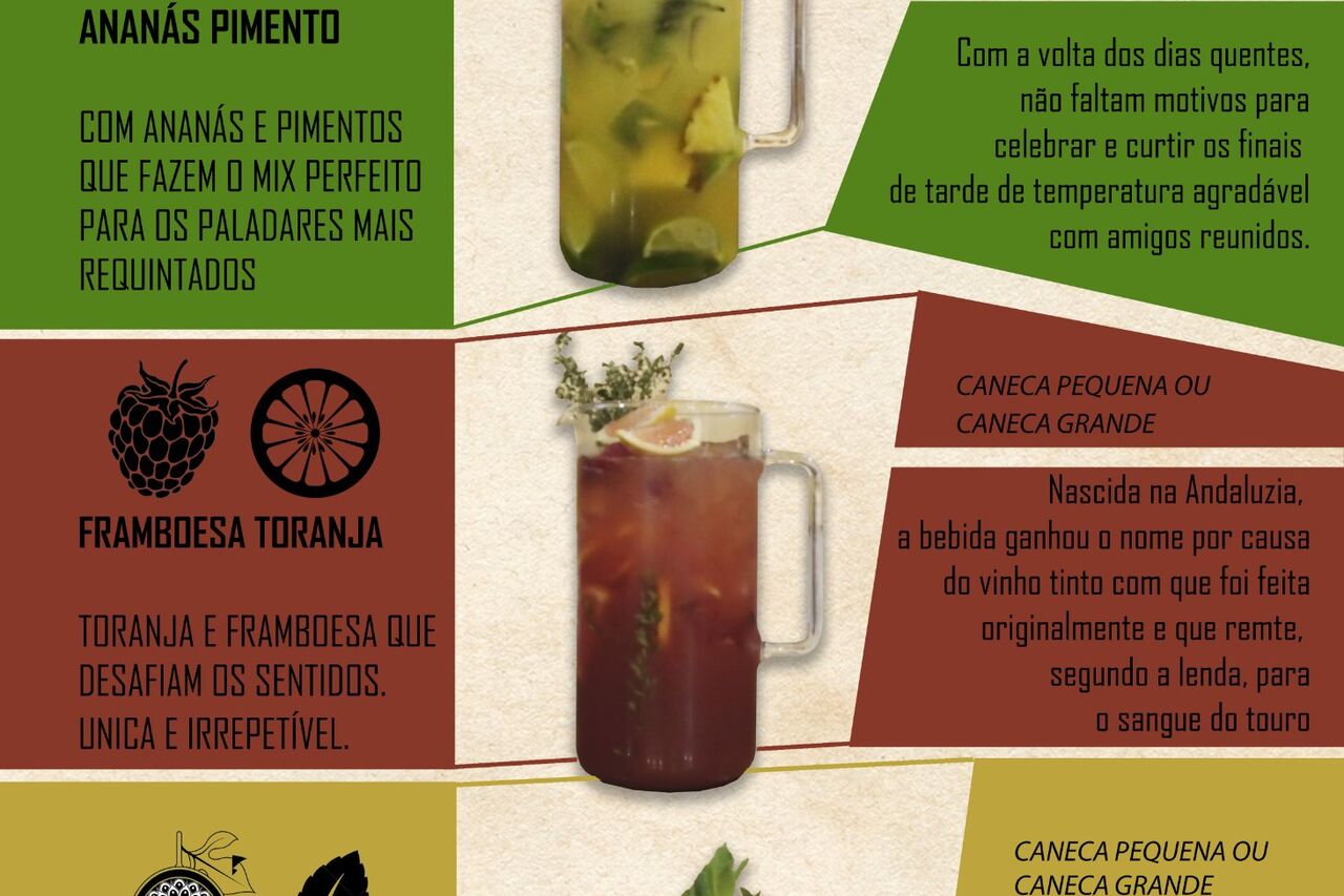 Refresque-se com as nossas sangrias!