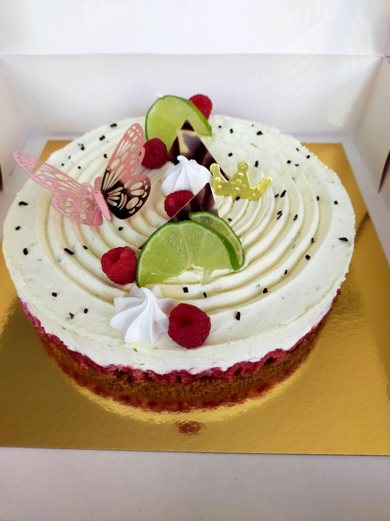 Cheesecake framboise / citron vert