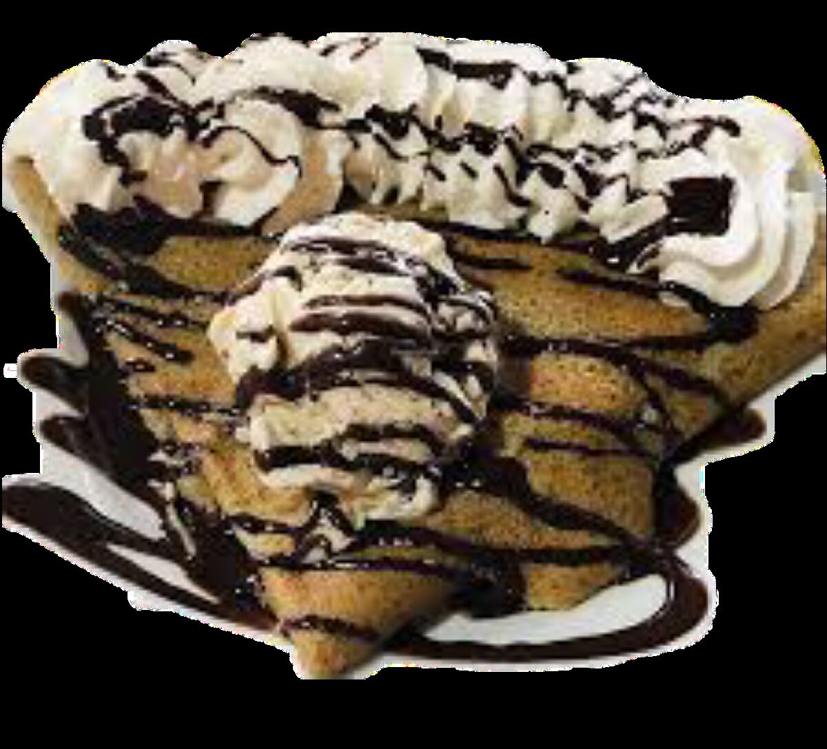Crêpe chantilly nappage chocolat