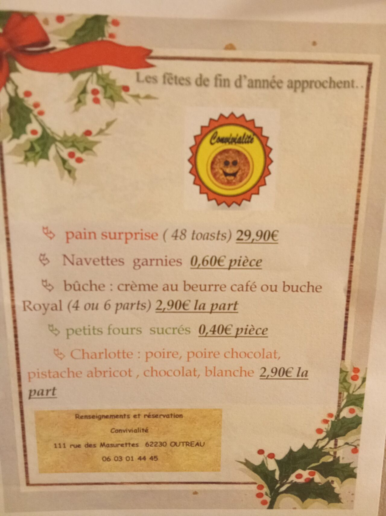 fêtes de fin d'année