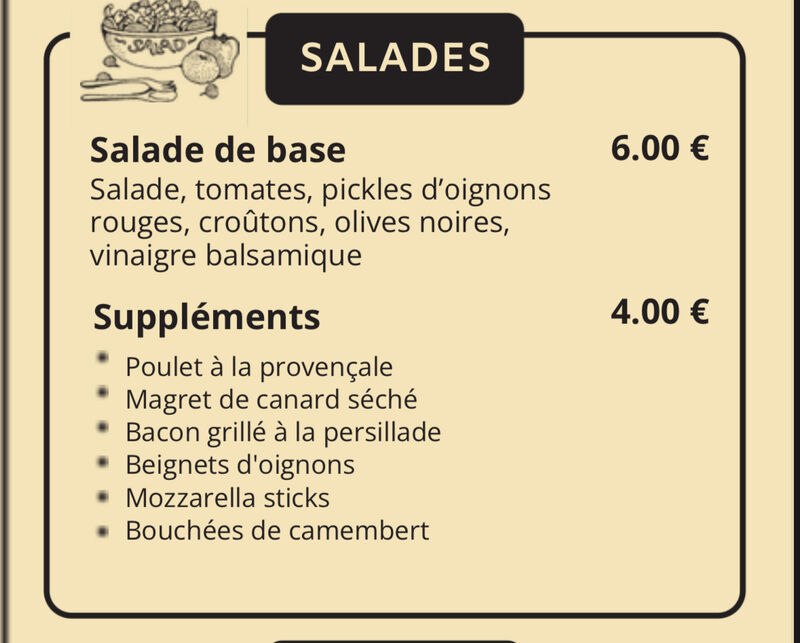 Nos salades