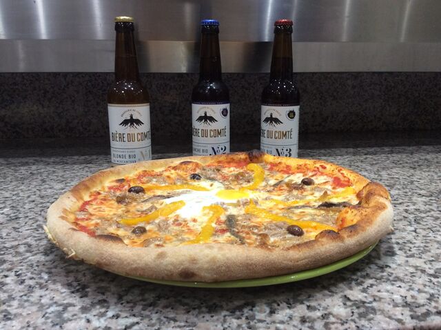 Pizza Niçoise + Bière comté de Nice