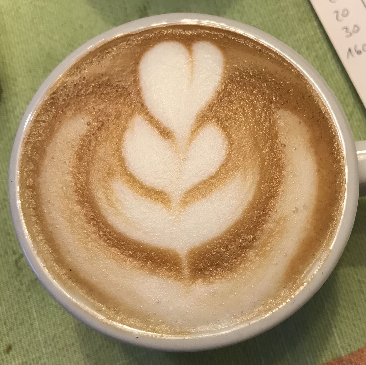 Unser Cappuccino, mit Herz vorbereitet!