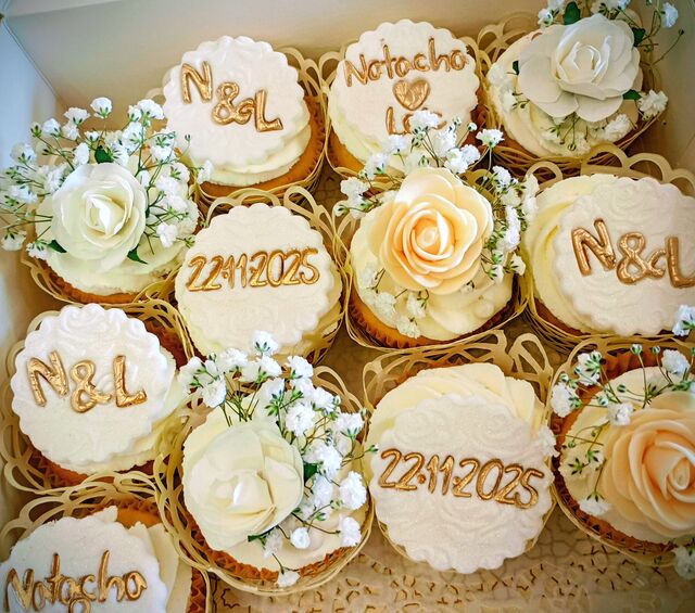 Cupcakes de mariage de Natasha&Loïc