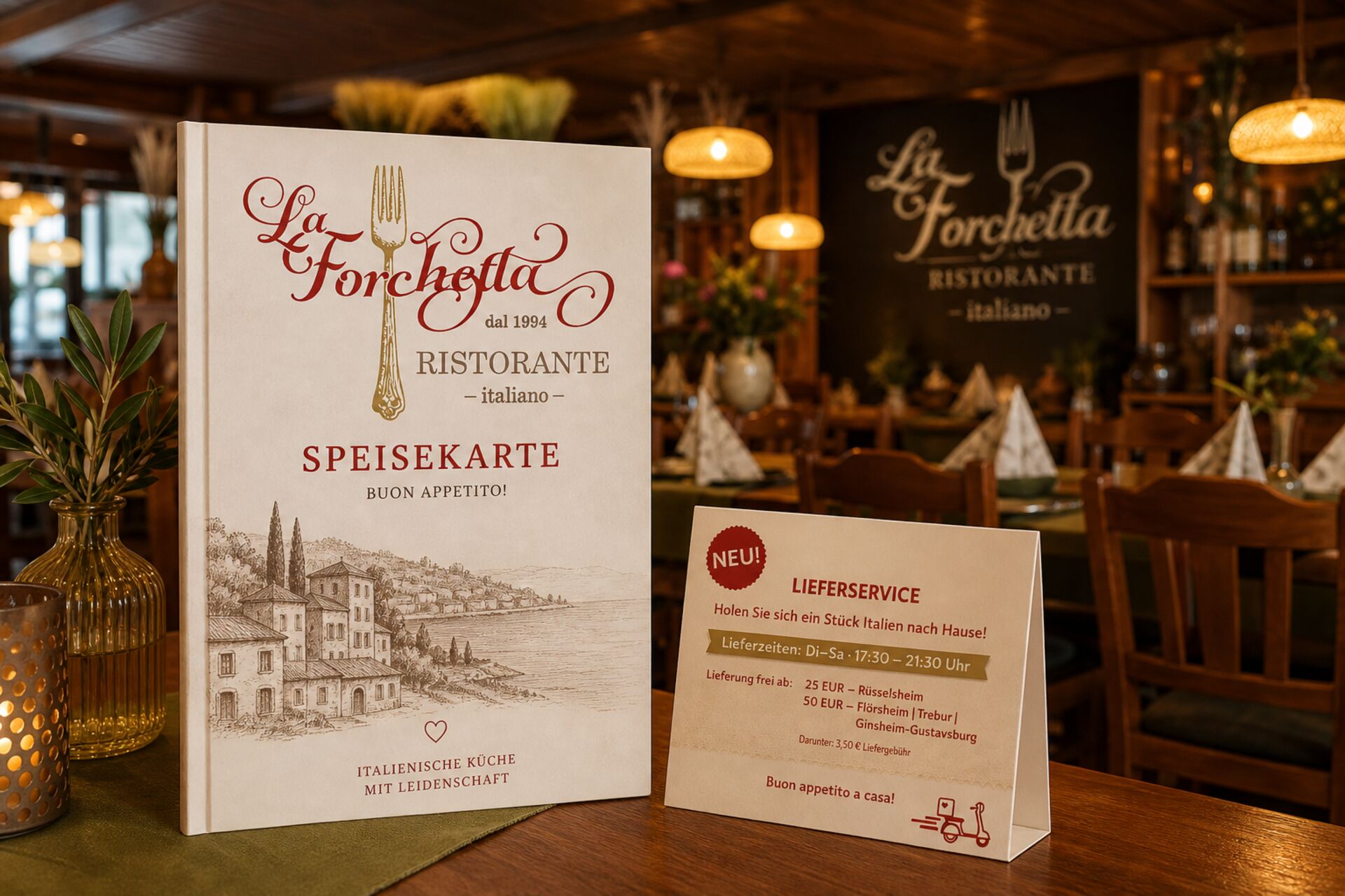 Neu: Lieferservice bei La Forchetta