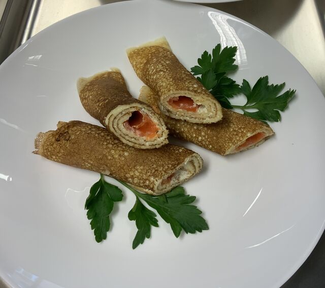 Bliny mit Räucherlachs 