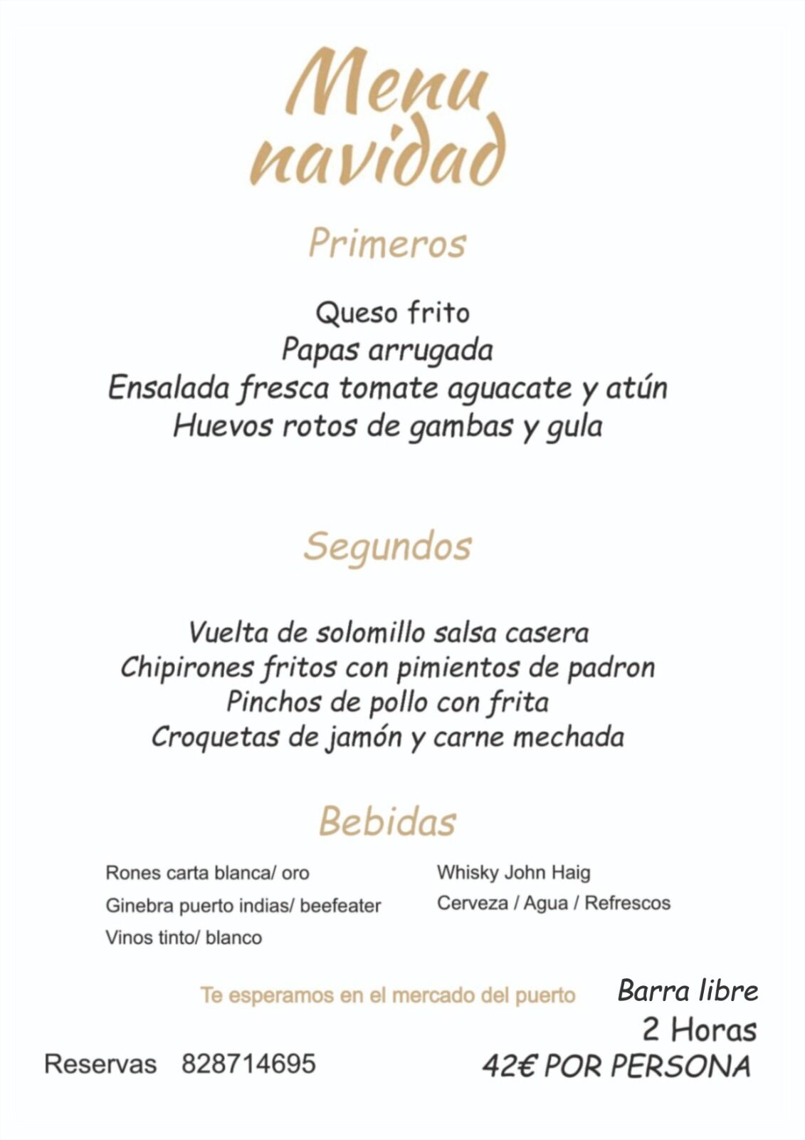 menu para navidad 