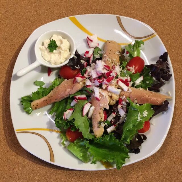 Smnoked Trout Salad with Horseradish (not on the menu at the moment)