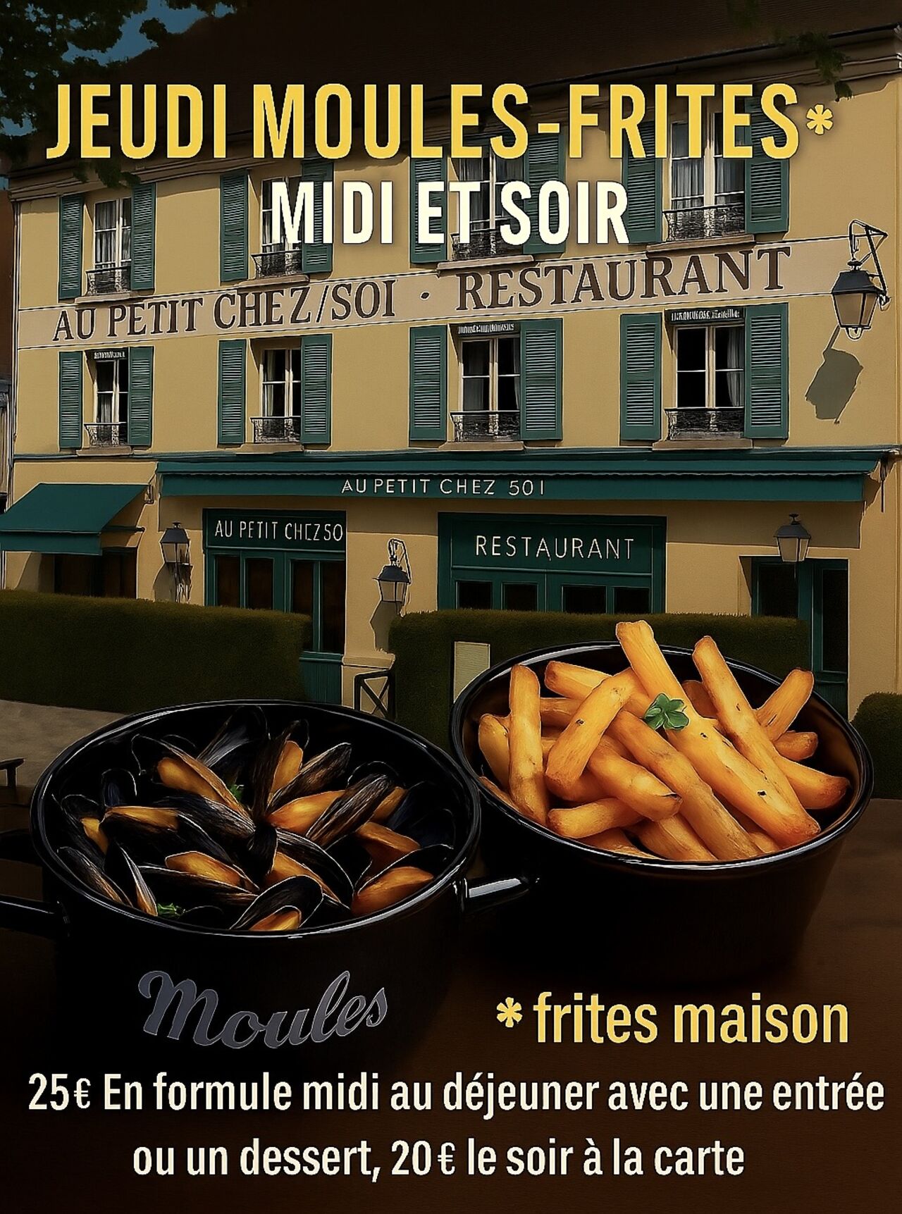 Jeudi MOULES-FRITES