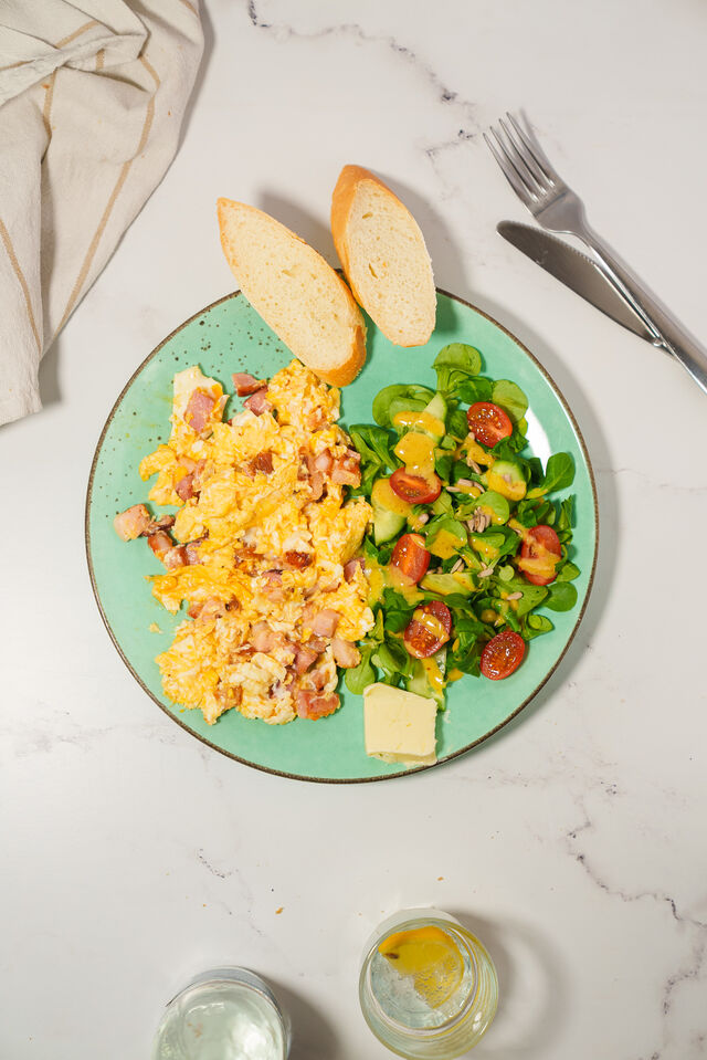 Jajecznica z boczkiem