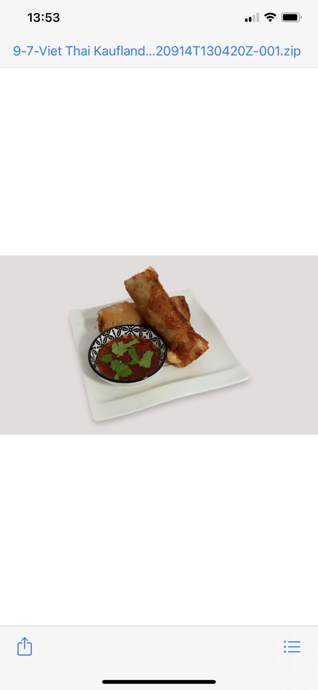 Vietnamesische Frühlingsroller ausgefüllt mit chicken und Gemüse, dazu hausgemacht Limetten Soße zum Dip 