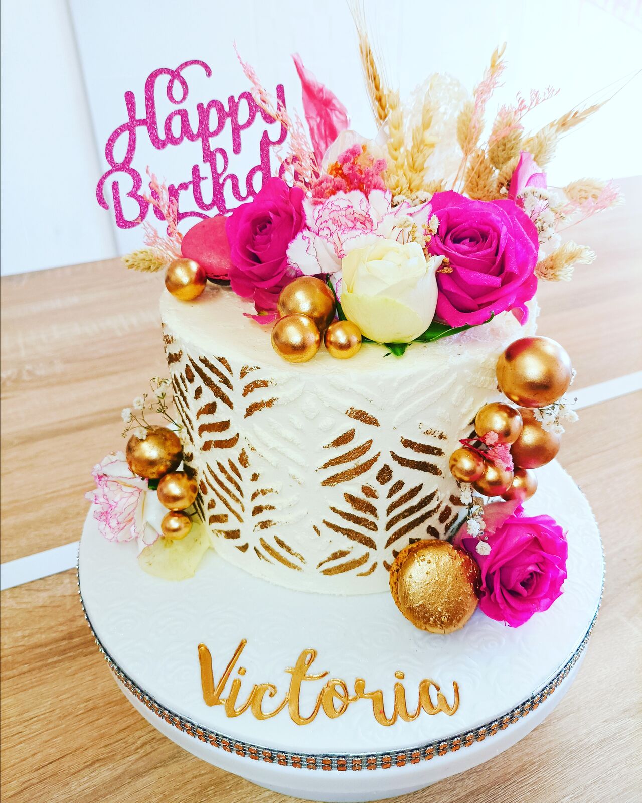 Gâteau Boho/floral 