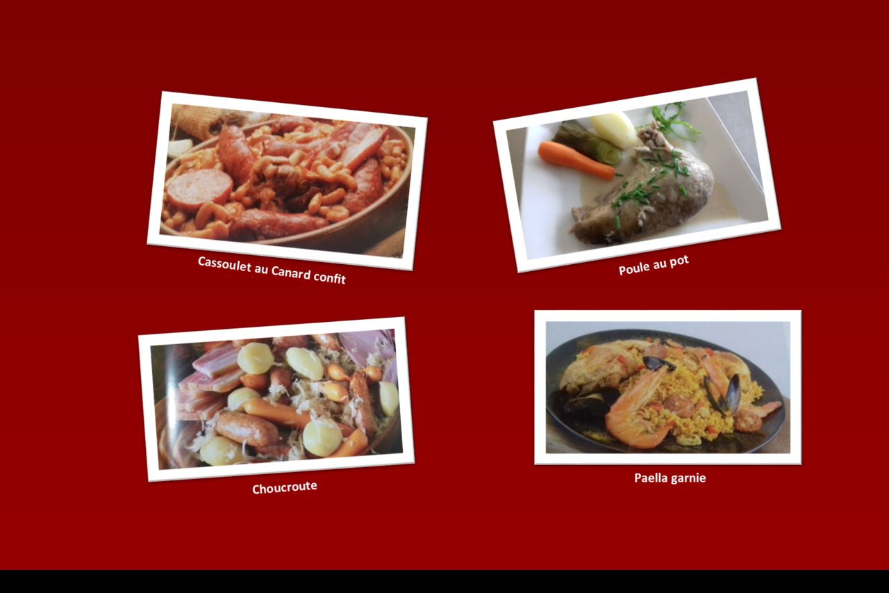 Nos plats à emporter