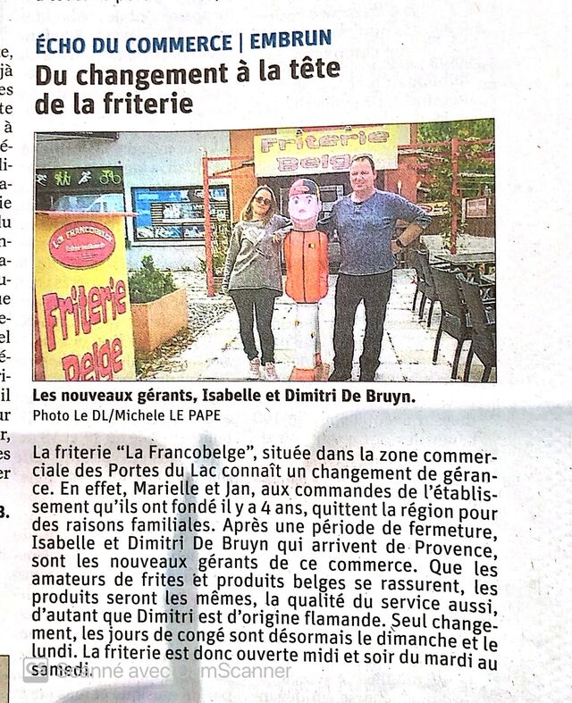 Changement depuis le 15 octobre. Le petit frère du patron prend la suite. 