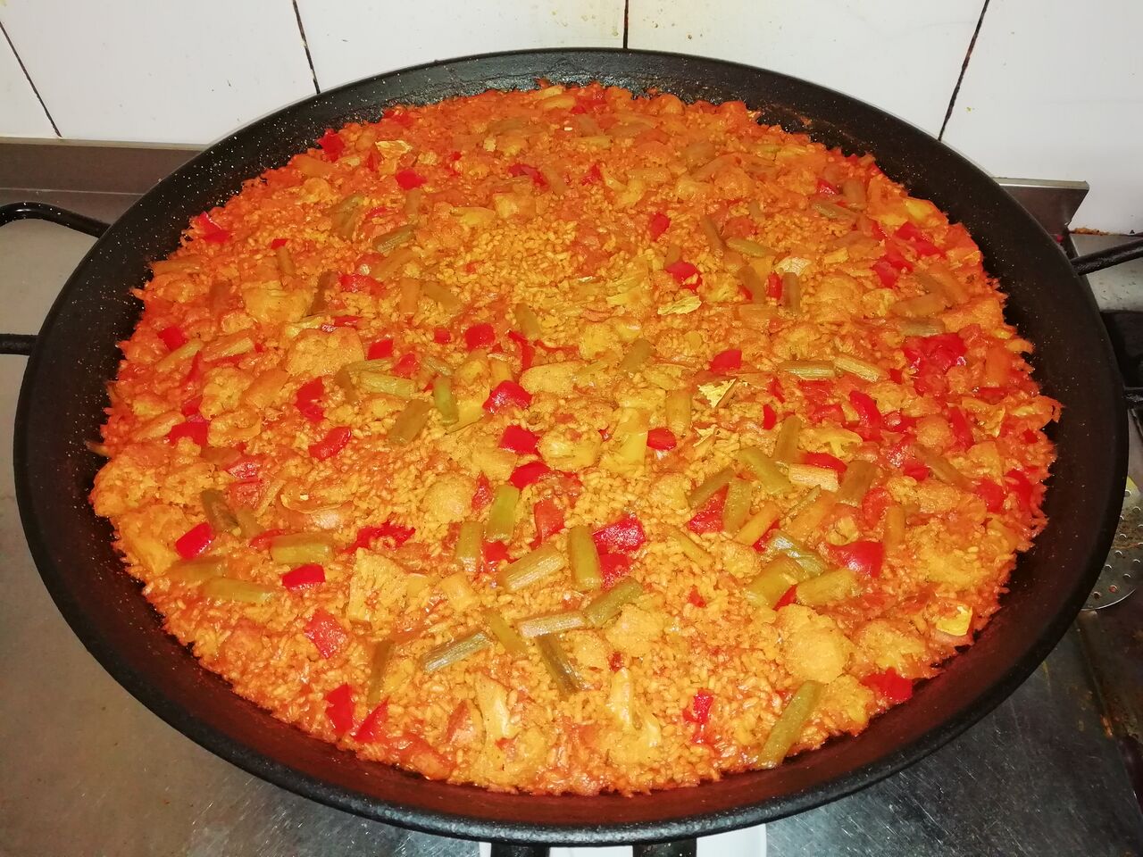 arroz de bacalao con coliflor