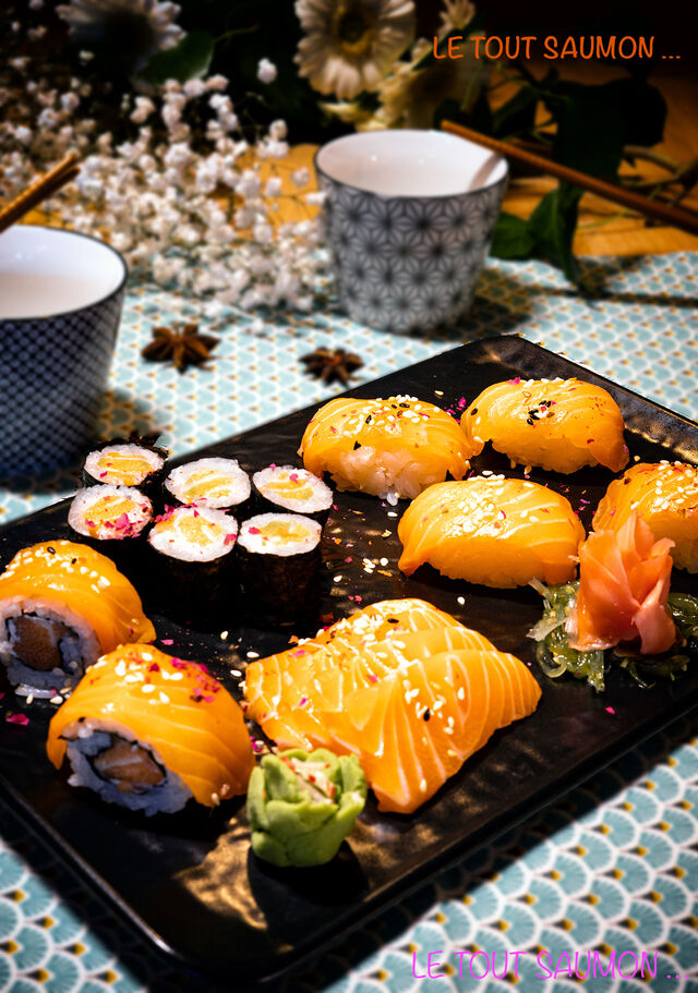 Notre plateau LE TOUT SAUMON - 16 pièces à 13,20€