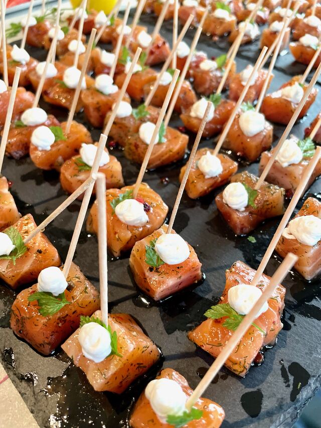 Bonbon de gravlax chantilly citron 