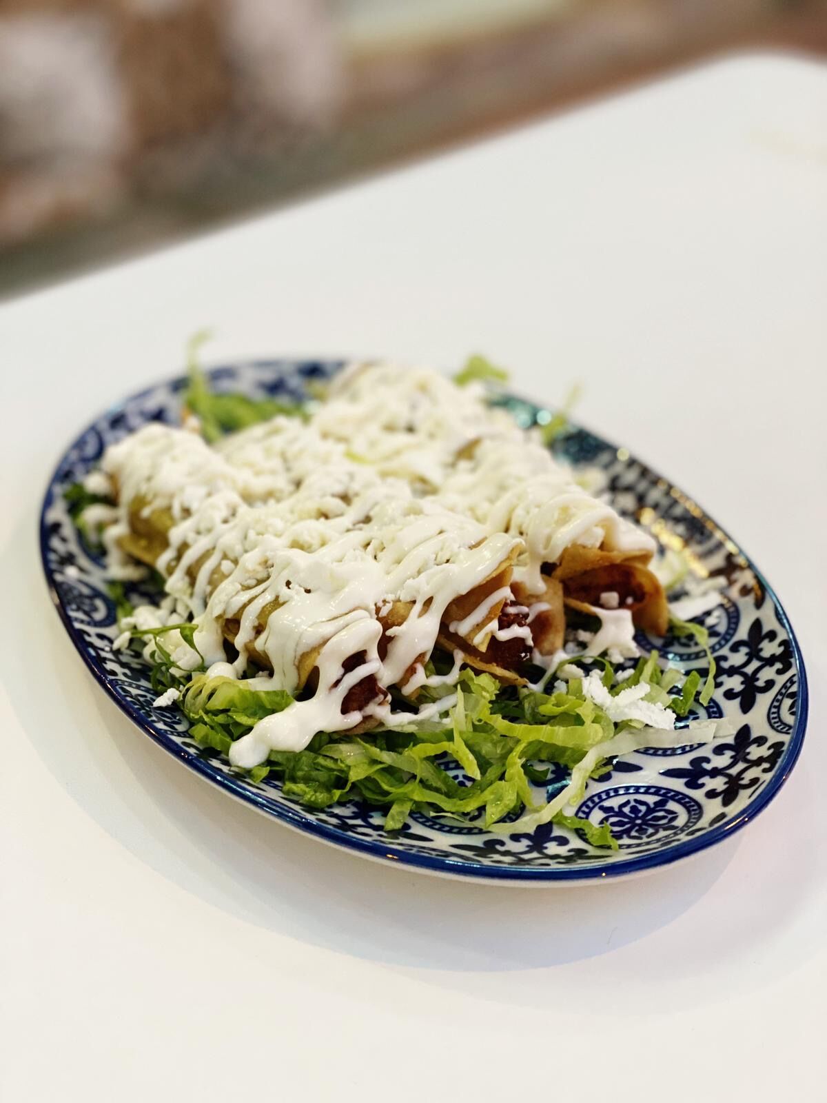 Flautas de pollo