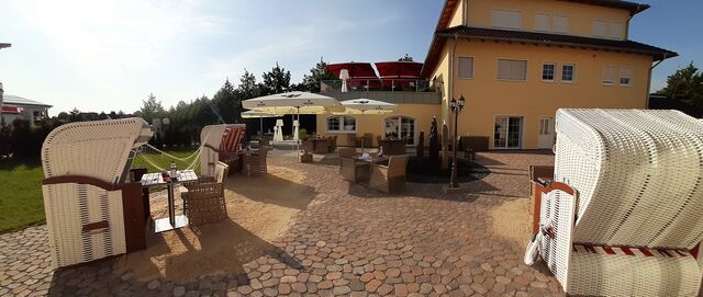 Panorama Ansicht unserer Sonnen Terrasse 