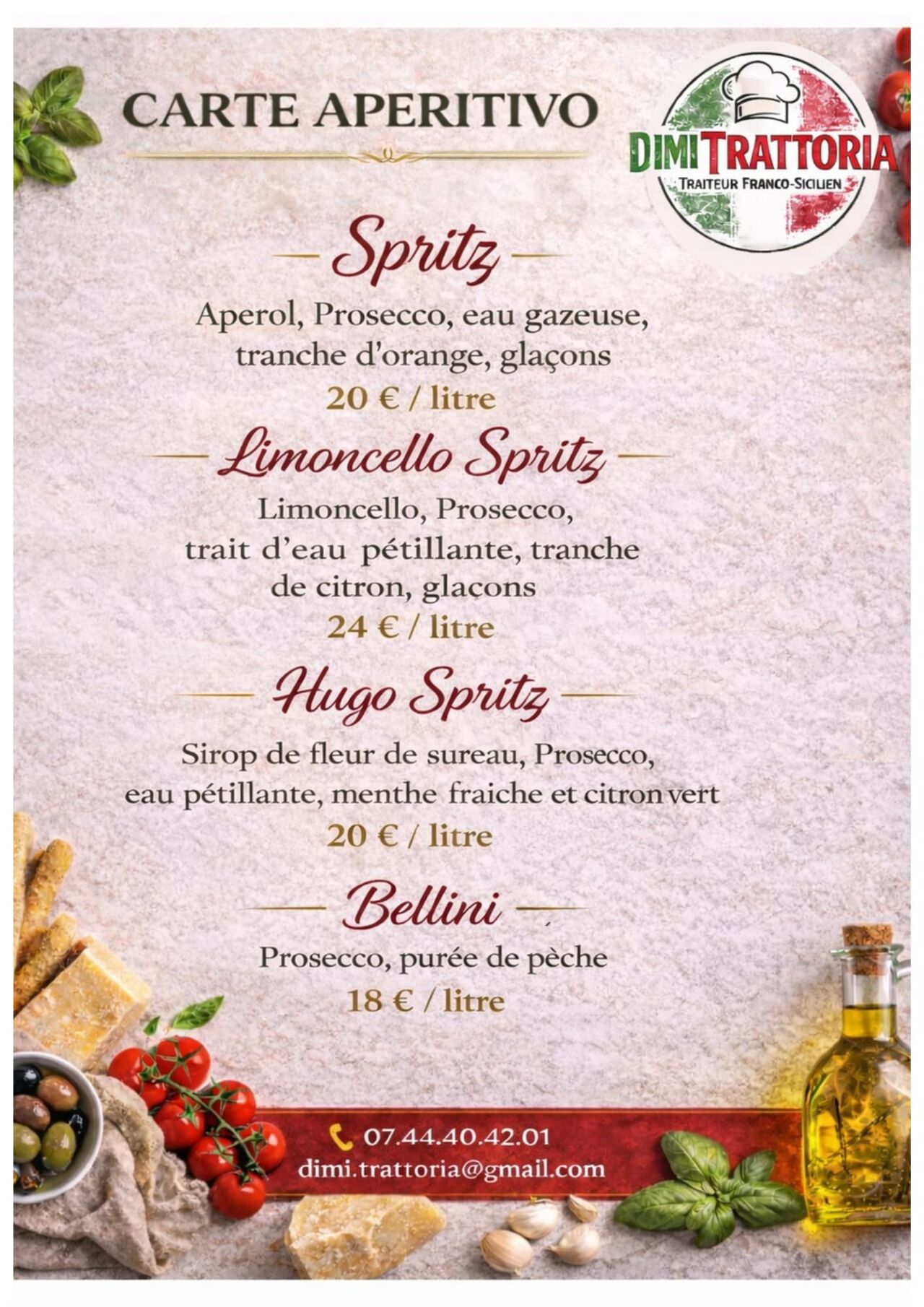 Nos boissons italiennes
