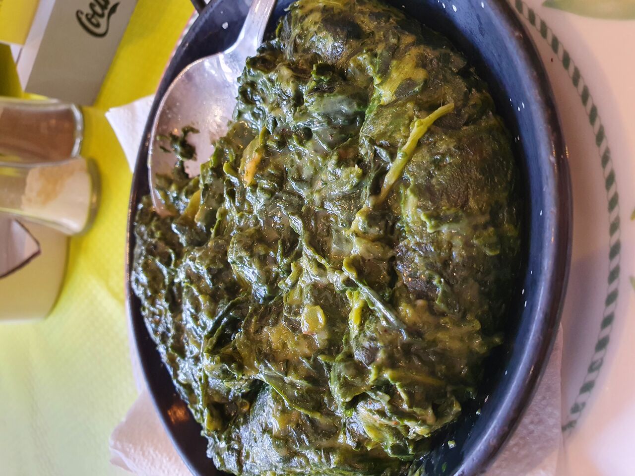 Espinacas en salsa crema