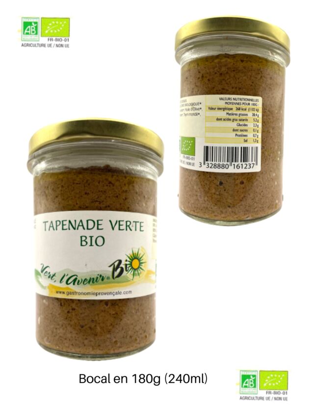 TAPENADE VERTE BIO - 180g