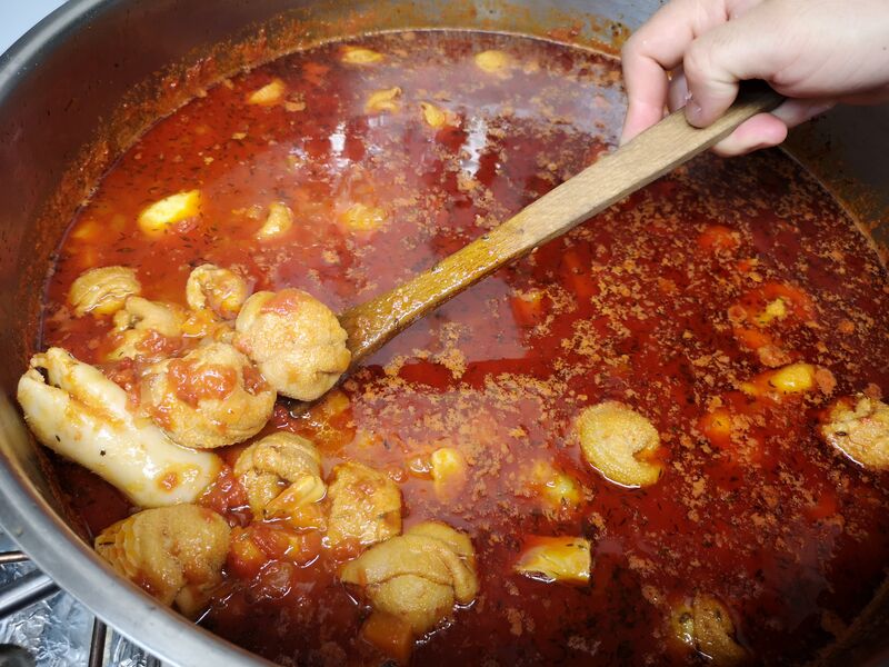 Nos pieds & paquets entrain de mijoter