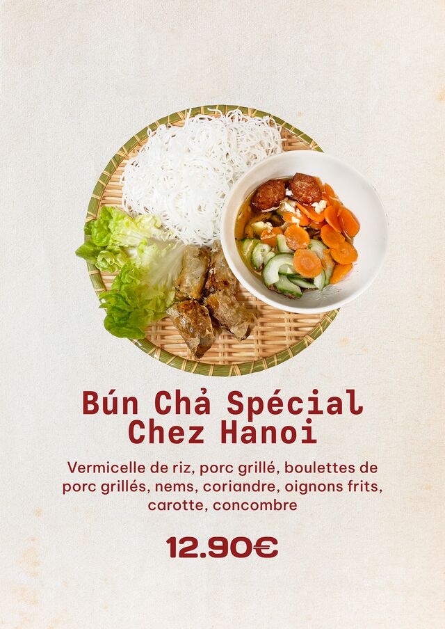 Bún chả Spécial Chez Hanoi