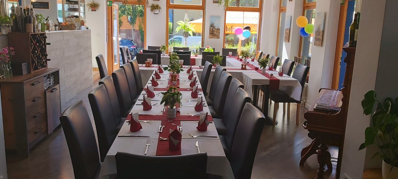 Unsere Räumlichkeit für eine Veranstaltung.
