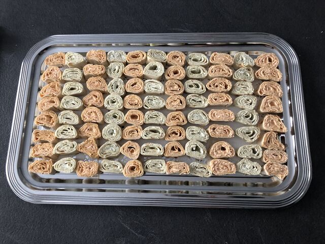 Wrap poivrons et fromage frais 