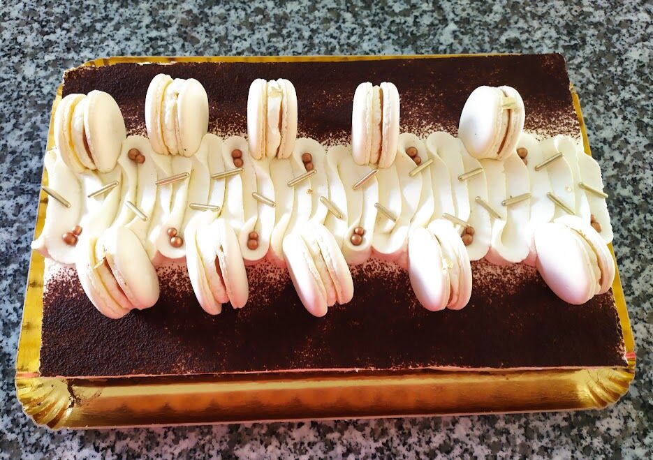 banofee 30 pers et macarons