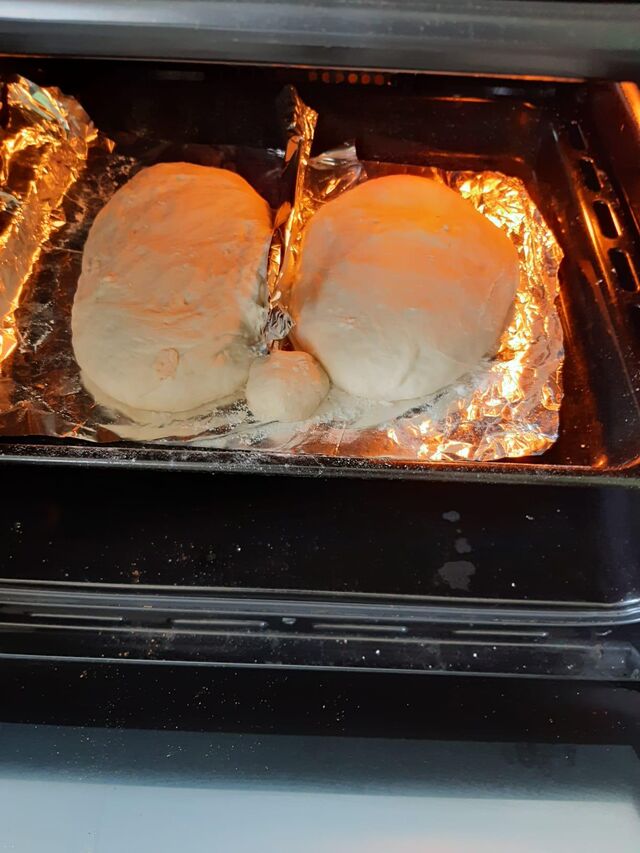 Pão Transmontano caseiro no forno