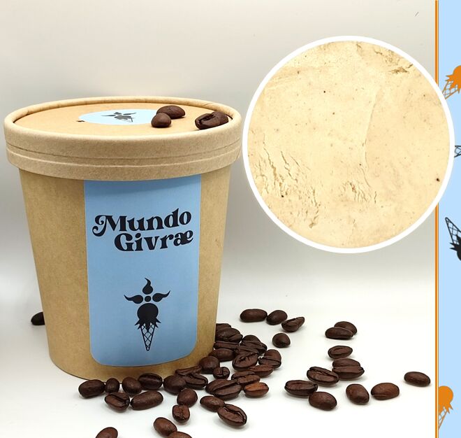 Glace au café infusé