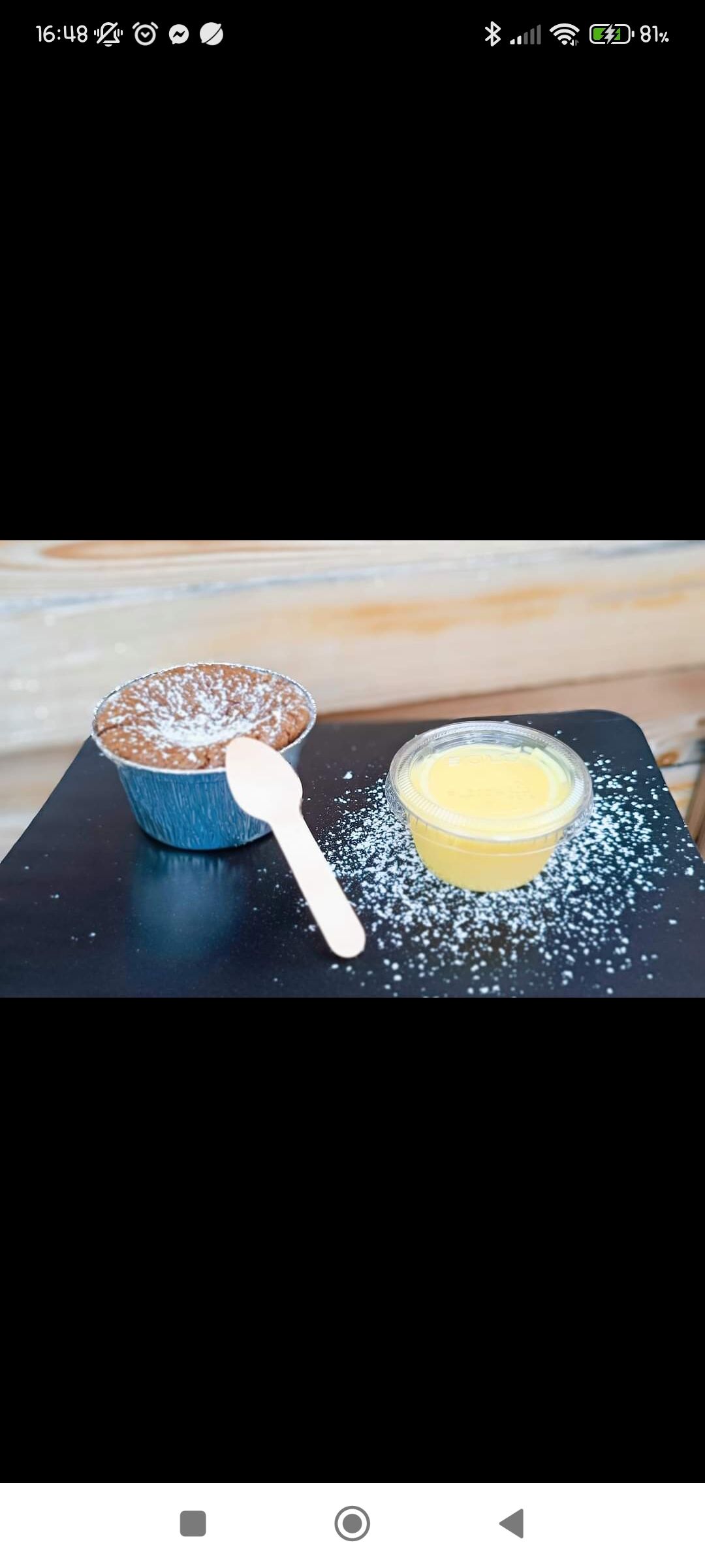 Fondant au chocolat et sa crème ànglaise 