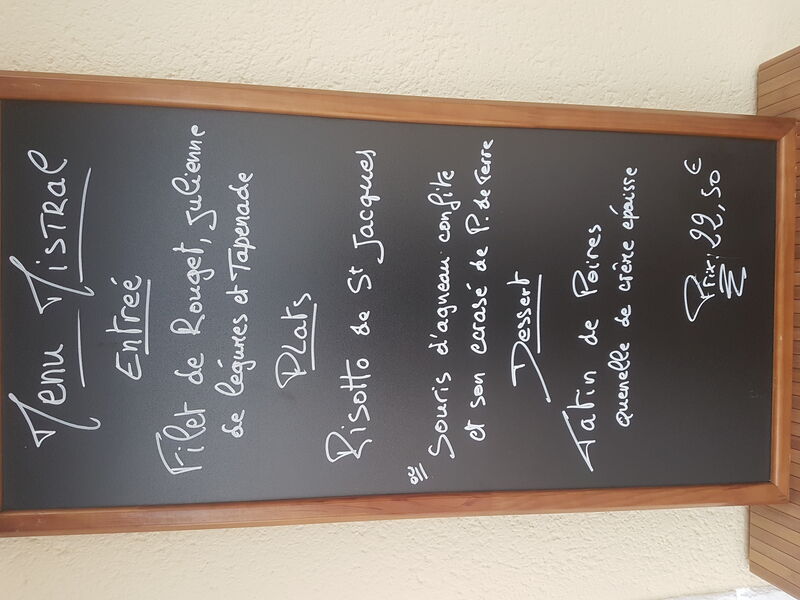 Proposition de notre menu mistral...produit frais et fait maison.....