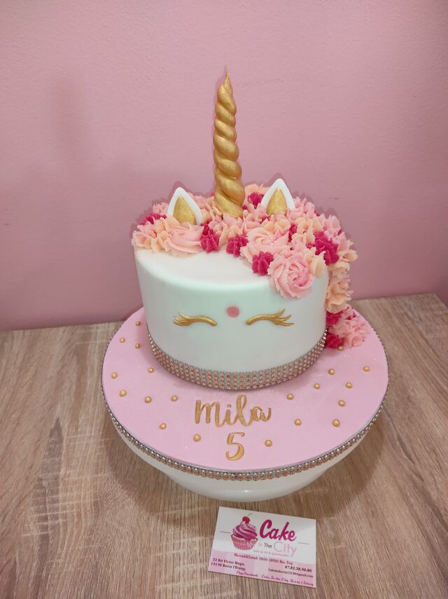 Gâteau Licorne pour les 5 ans de Mila