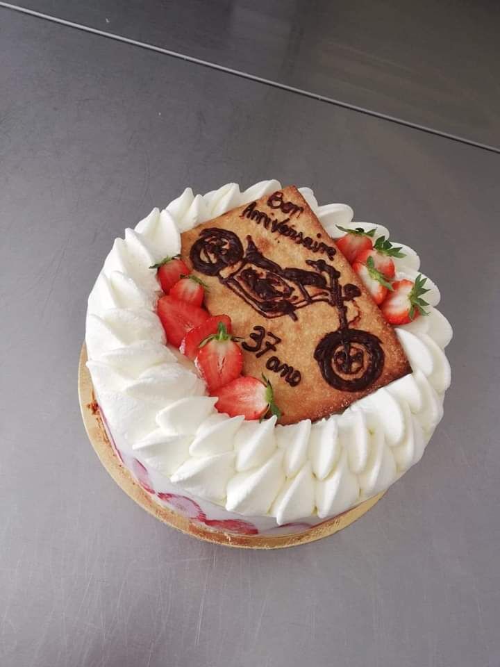 Fraisier thème chopper