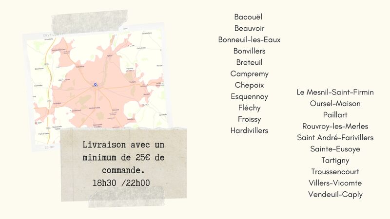 Notre zone de livraison